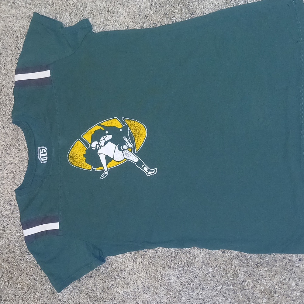 Retro Vintage Green Bay Packers Women's T Shirt Medium NWT